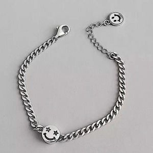 STERLING SILVER SMILEY FACE BRACELET